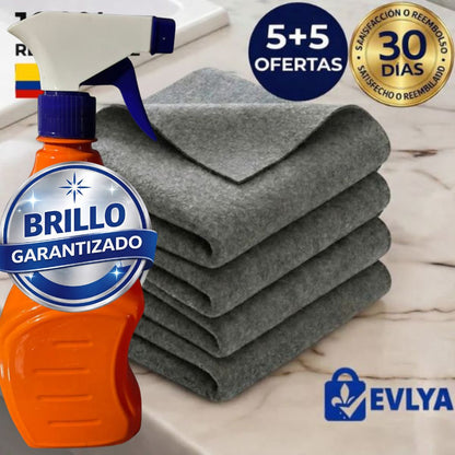 Paño de nanofibras ultra absorbente – Brillo sin marcas + Tarro de Splas Brillo Garantizado -50% de Descuento