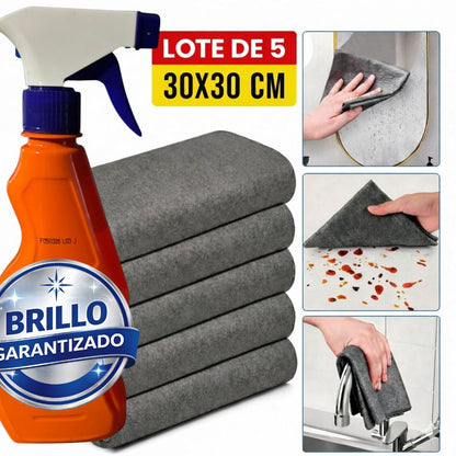 Paño de nanofibras ultra absorbente – Brillo sin marcas + Tarro de Splas Brillo Garantizado -50% de Descuento