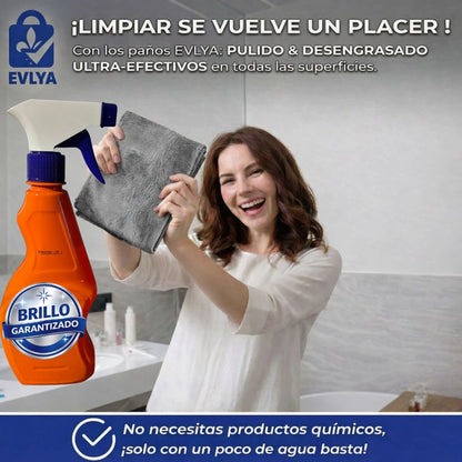 Paño de nanofibras ultra absorbente – Brillo sin marcas + Tarro de Splas Brillo Garantizado -50% de Descuento