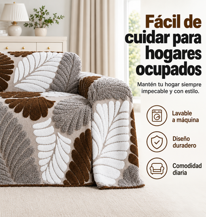 Elegante funda de sofá de jacquard antideslizante. 4 PIEZAS