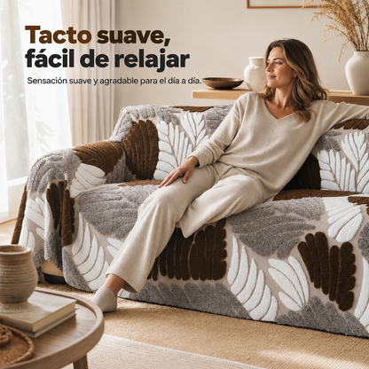Elegante funda de sofá de jacquard antideslizante. 4 PIEZAS