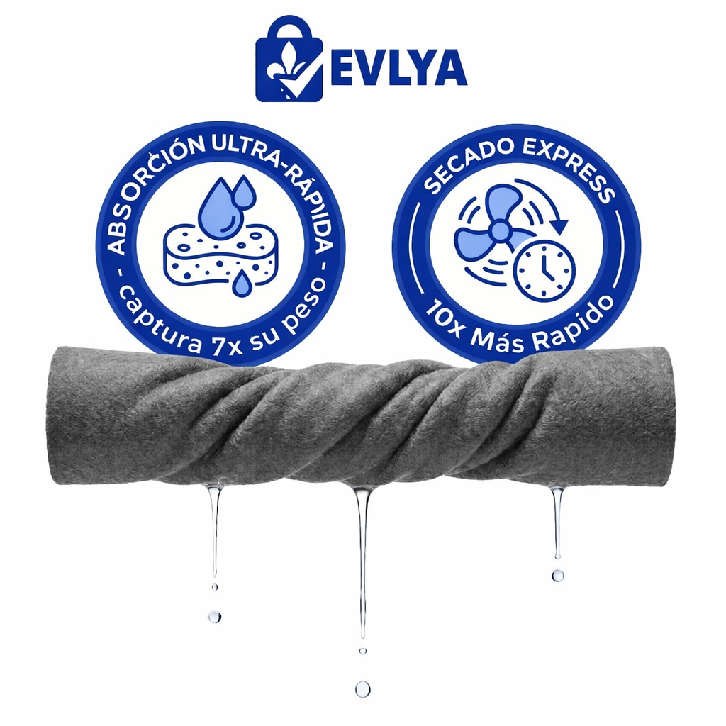 Set de 4 toallas de microfibra con 50% de Descuento