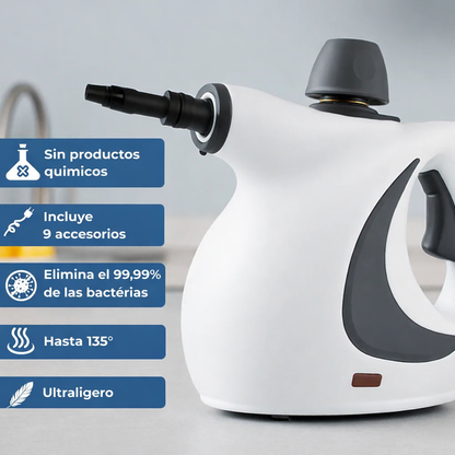 Limpiador a vapor Steameo: reemplaza todos tus productos tóxicos.