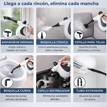 Limpiador a vapor Steameo: reemplaza todos tus productos tóxicos.