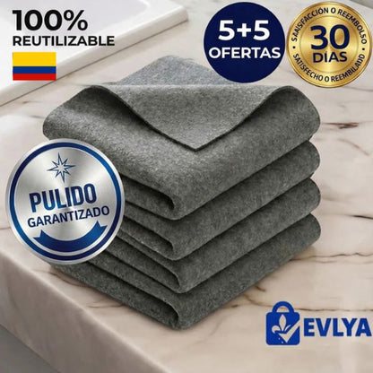 Set de 4 toallas de microfibra con 50% de Descuento